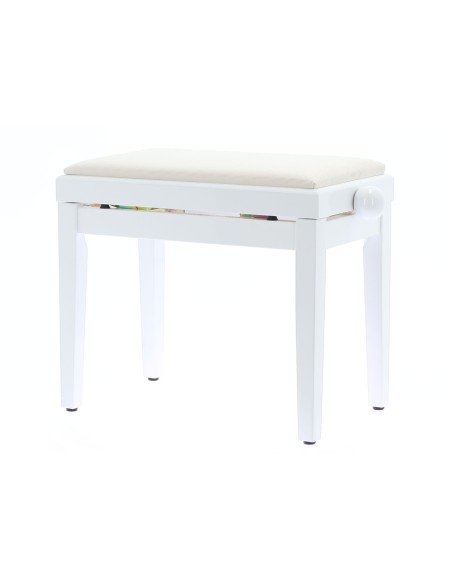 PB/010 WH L Panca Bianco Lucido per Pianoforte