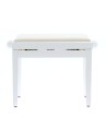 PB/010 WH L Panca Bianco Lucido per Pianoforte