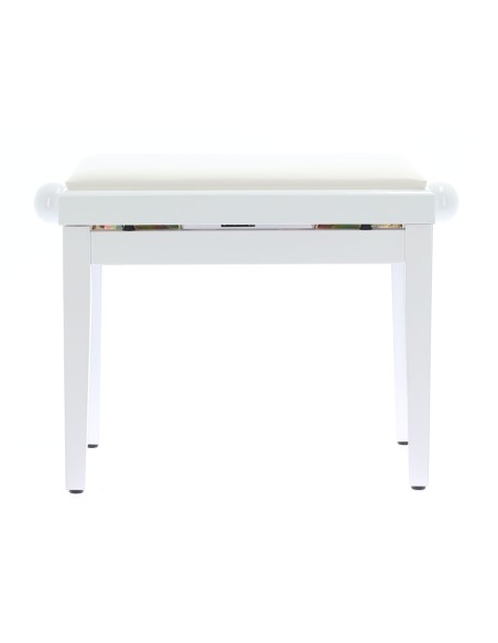 PB/100 WH L Panca Bianco Lucido per Pianoforte