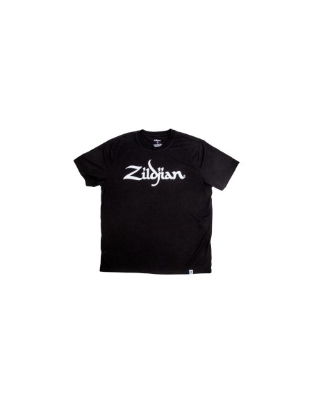 T3012 - Classic Black Logo Tee - L