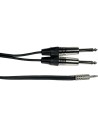 K07M-3 Cavo Segnale 2x Jack Mono/Mini Jack Stereo 3 m