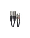 K09-3 Cavo Segnale 2x RCA maschio/2x XLR Maschio 3 m