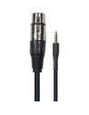 K12-3 Cavo Segnale XLR Femmina/Mini Jack TRS 3 m