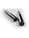 AD24 Adattatore Jack TRS Femmina/XLR Maschio 2 Pcs