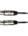 AD26 Adattatore Jack TRS Maschio/XLR Femmina 2 Pcs