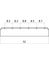 EZ1450 Capotasto Plastica Chitarra Classica Avorio