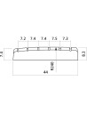 EZ1451 Capotasto Plastica Chitarra Acustica Avorio