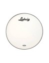 Peau de grosse caisse Ludwig LW1218P3SWV 18'' Blanc lisse avec logo Vintage noir