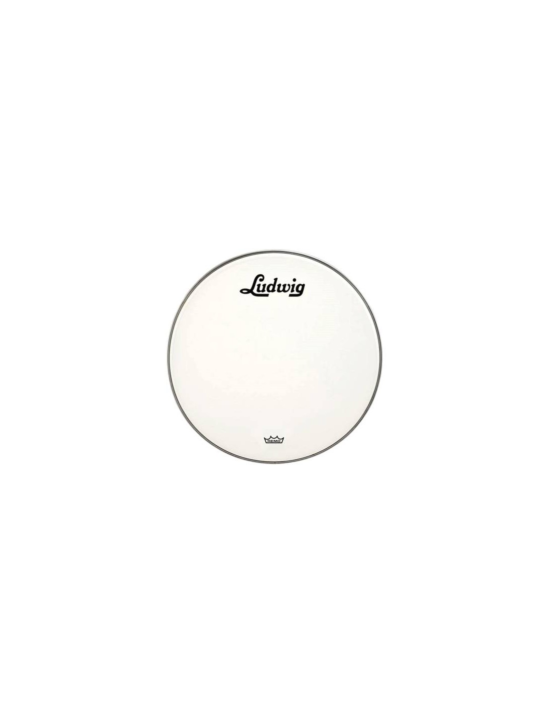 Ludwig LW1218P3SWV Pelle Per Grancassa Da 18" Smooth White Con Logo Vintage Nero