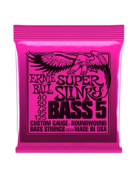 2824 Nickel Wound 5 corde Super Slinky 40-125