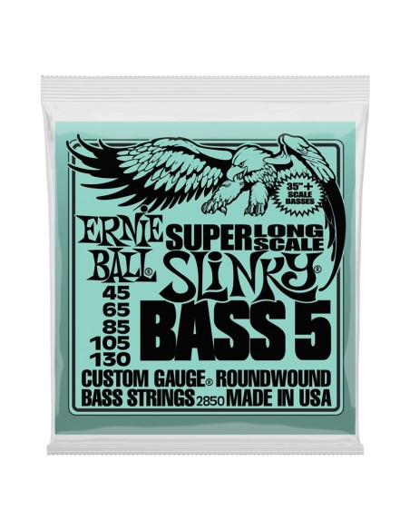 2850 Nickel Wound 5 corde Scala Super Lunga 45-130