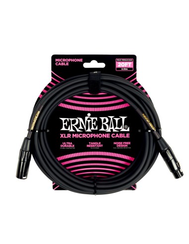 6388 Cavo Microfonico PVC nero 6 m