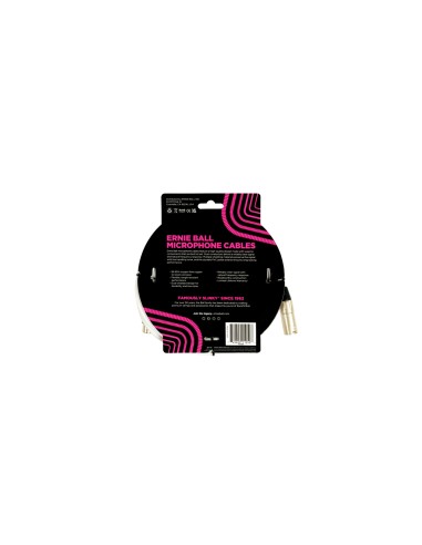 6389 Cavo Microfonico PVC bianco 6 m