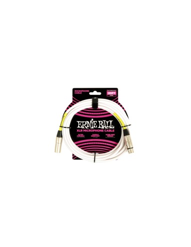 6389 Cavo Microfonico PVC bianco 6 m