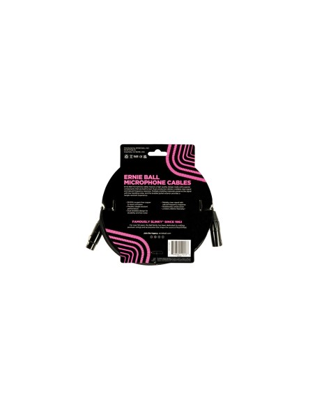 6392 Cavo Microfonico Braided nero 6 m