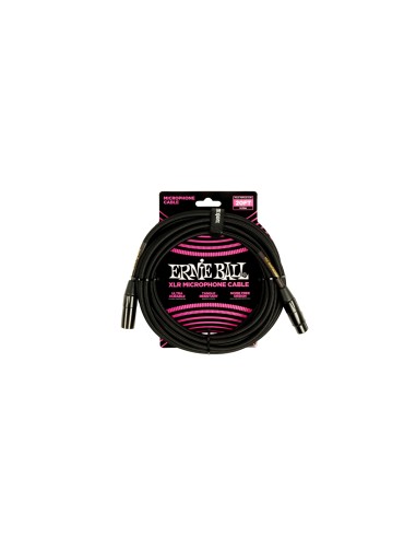 6392 Cavo Microfonico Braided nero 6 m