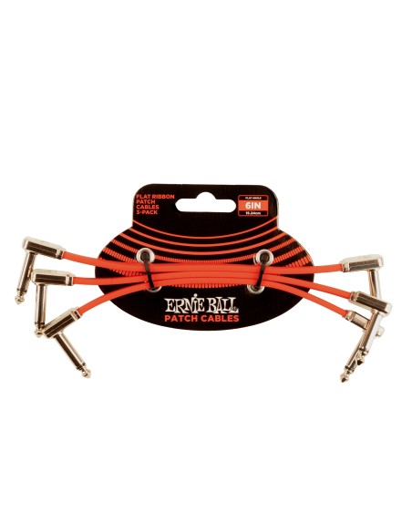 6402 Flat Ribbon Patch Cable Red 15,24cm 3-Pk