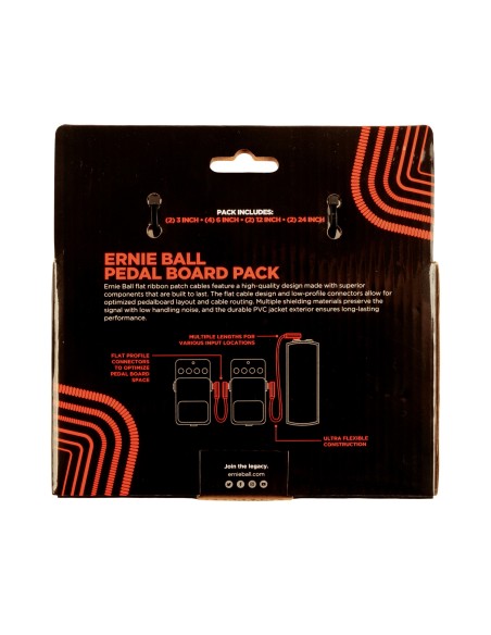 6404 Flat Ribbon Patch Cables Red Multi-pack