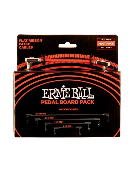 6404 Flat Ribbon Patch Cables Red Multi-pack