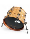 DS DRUM REBEL EXOTIC FOSSIL BEECH GRANCASSA 18 X 12 Usata
