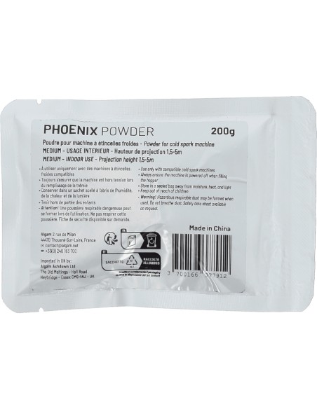 PHOENIX POWDER Polvere per Fontane Luminose Fredde