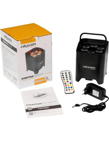 EVENTPAR612-HEX-IP 6x12W RGBWA-UV IP65 a Batteria