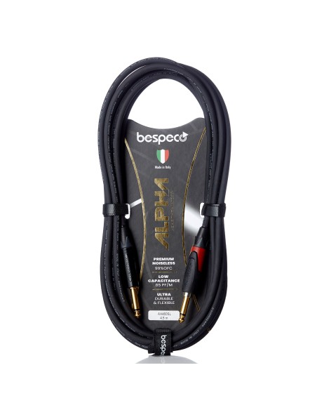 Bespeco AH450SL Cavo per strumenti – jack 6,3 mm – jack 6,3 mm SILENT 