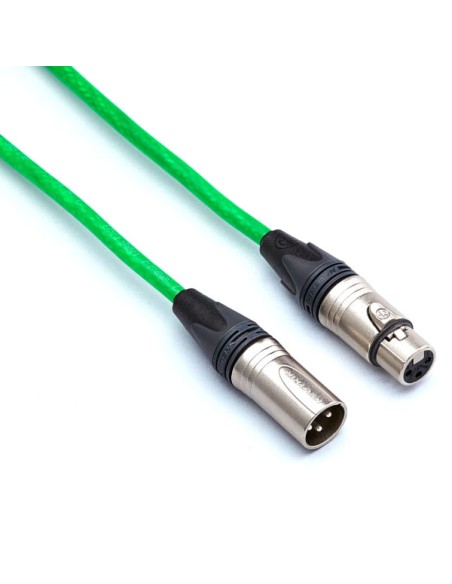 Bespeco NCMB600GNFL Cavo fluo verde cannon maschio cannon femmina 6mt