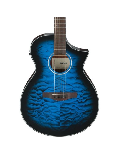 IBANEZ AEWC16QA-TLH Transparent Blue Sunburst