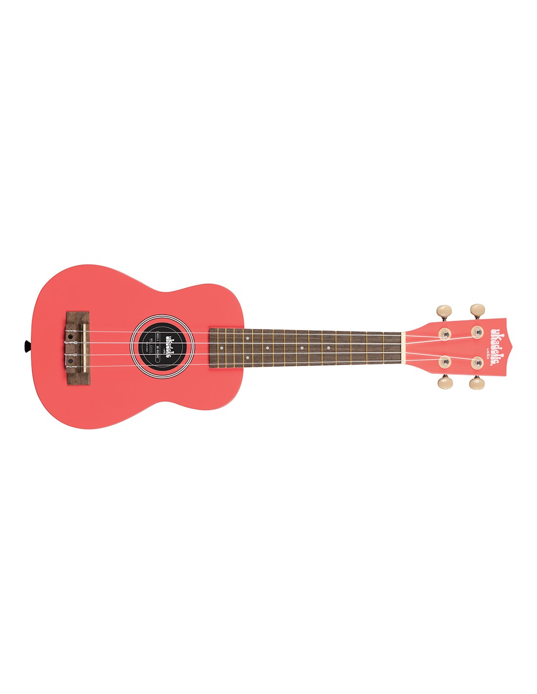 Kala UK-RAZDAZ Solid Color ukulele soprano Razzle Dazzle rosa medio con borsa