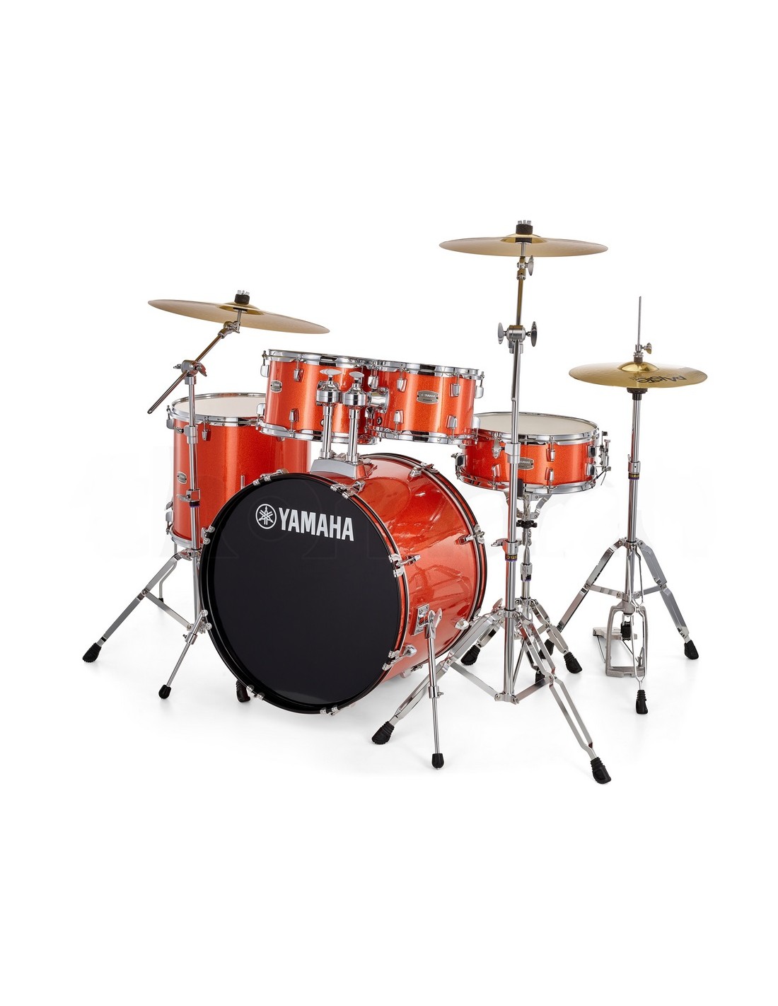 YAMAHA Rydeen Studio 20" Burgundy Glitter con Set piatti Paiste 101