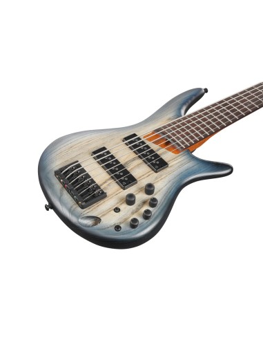 IBANEZ SR606E Cosmic Blue Starburst Flat
