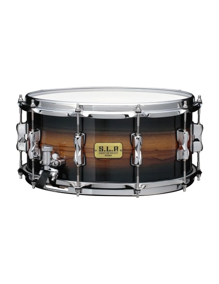 Tama LBM1465Z-MZB Bubinga-Maple 14" x 6.5" Midnight Zebrawood Burst