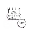 TAMBURO UNIKA Con Cassa 20 04 pezzi FANTASY WITHE