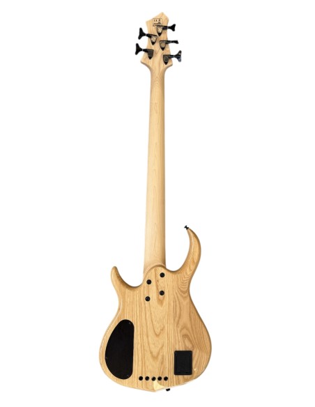 MARCUS MILLER M7 Swamp Ash 5 Transparent Black con Flight Case Originale Gator Usato