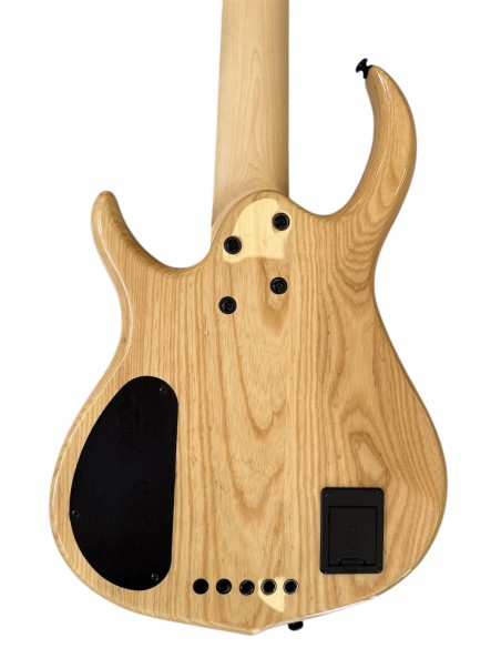 MARCUS MILLER M7 Swamp Ash 5 Transparent Black con Flight Case Originale Gator Usato