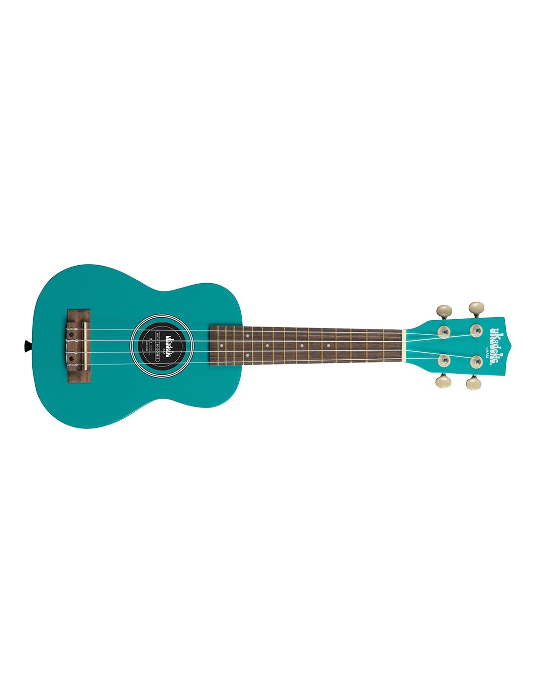 Kala UK-LOCHNESS Solid Color ukulele soprano Lochness verde bosco con borsa