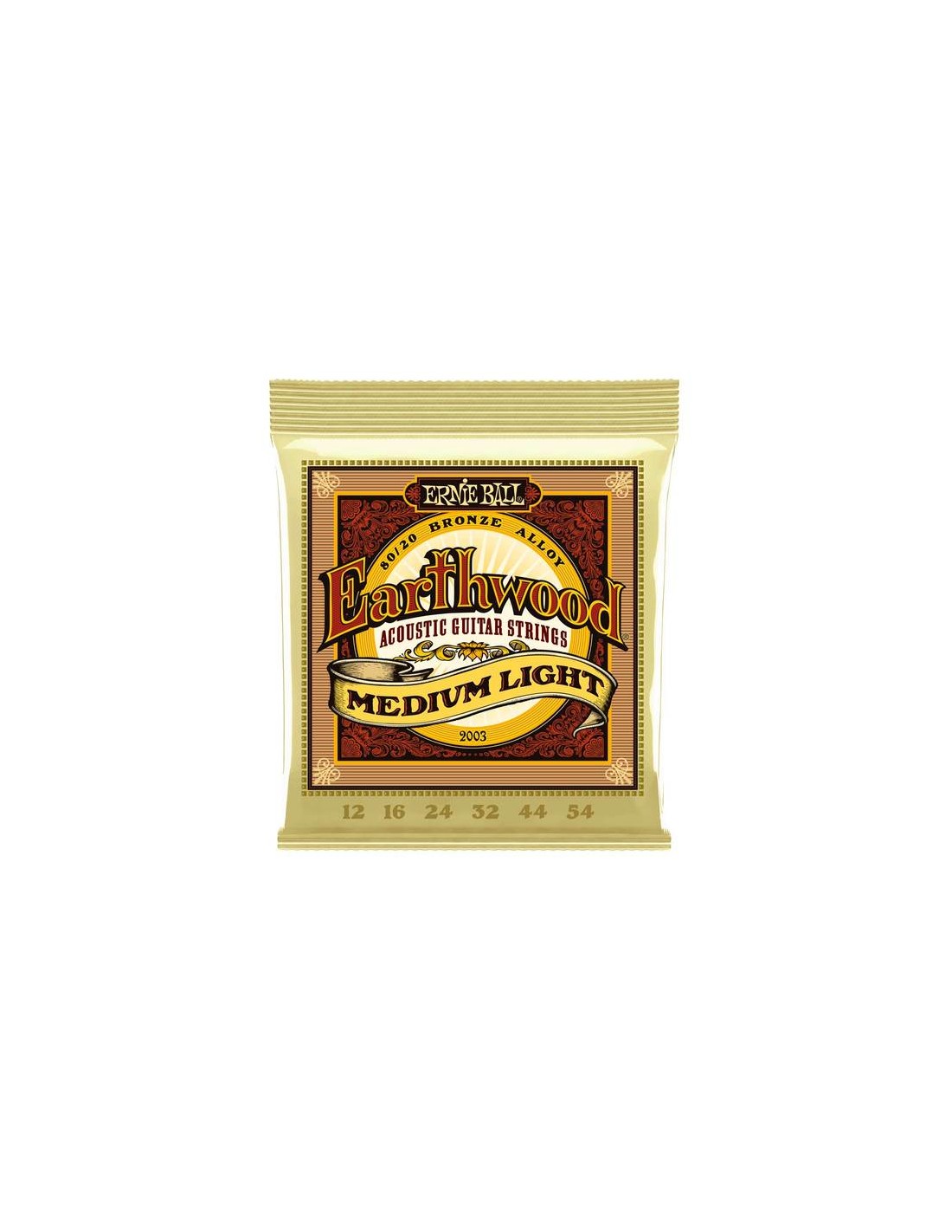 Ernie Ball 2003 Earthwood 80/20 Bronze Medium Light 12-54
