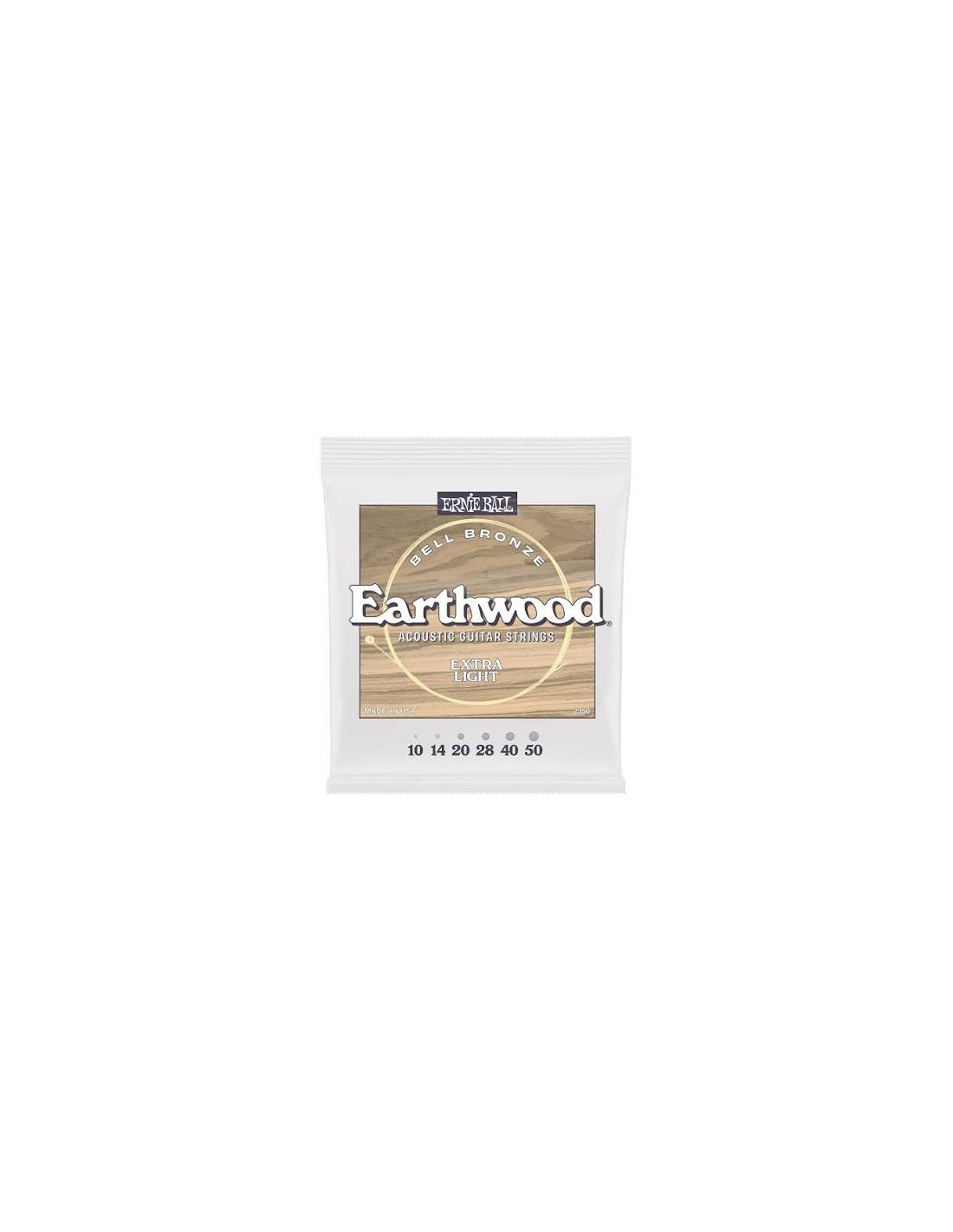 Ernie Ball 2350 Earthwood Bell Bronze Acoustic Extra Light 10-50
