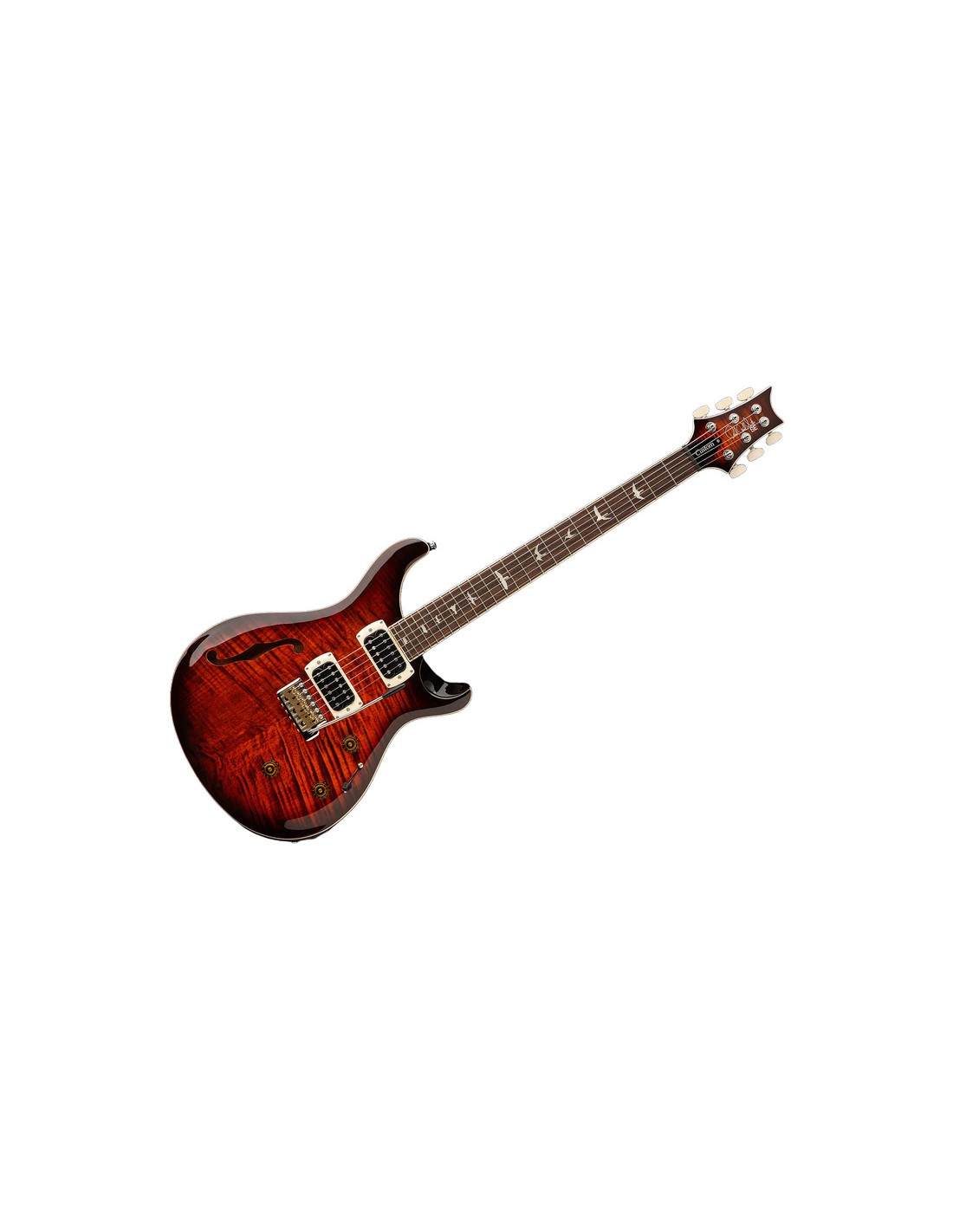 PRS SE Hollowbody I Piezo Flat Back Orange Tiger Smokeburst