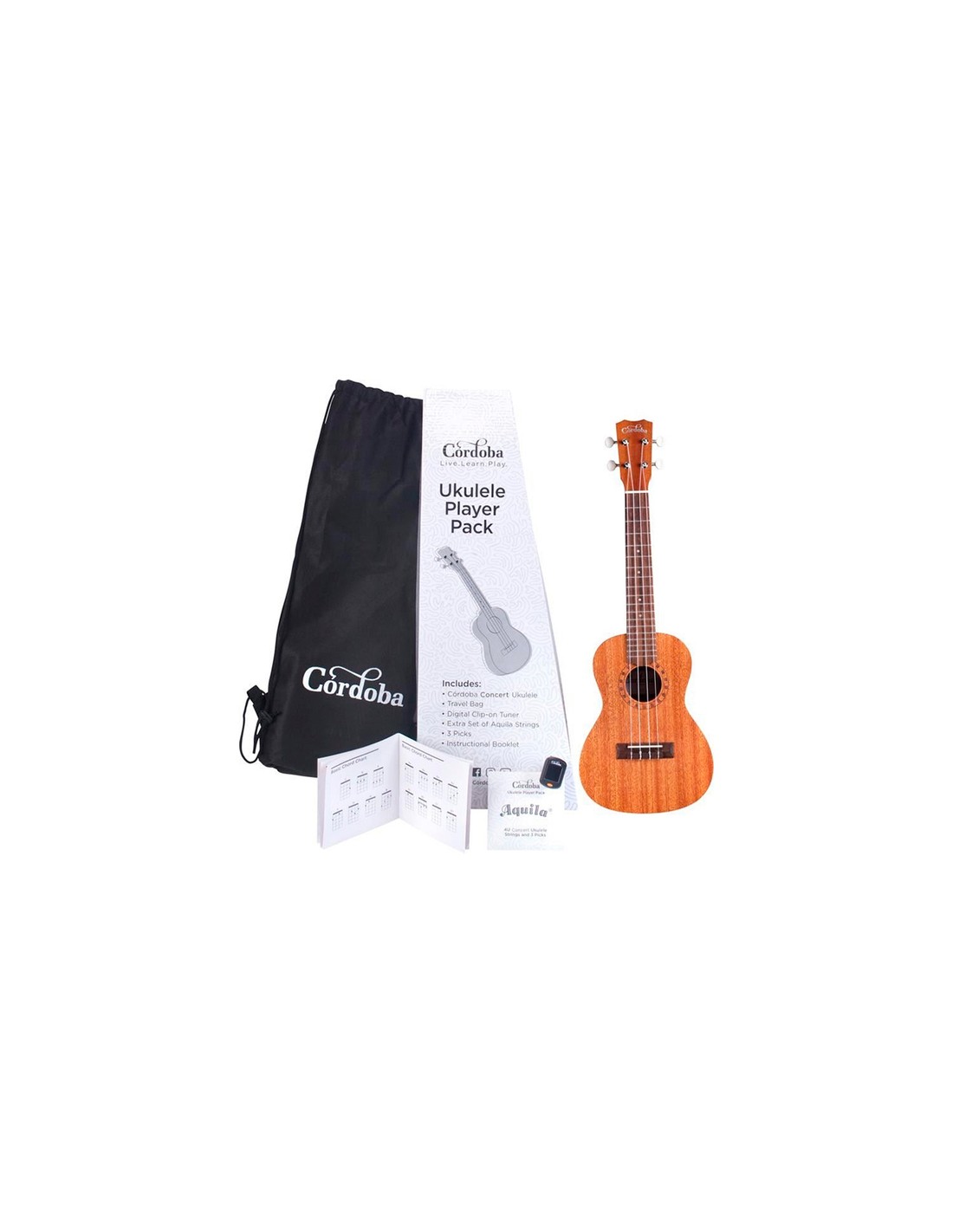 Cordoba UKULELE PLAYER PACK CONCERT