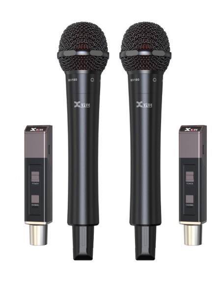 Xvive M5D Sistema doppio microfono wireless Handheld a capsule intercambiabili