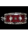 DW DRUMS COLLECTORS RULLANTE IN ACERO RED SPARLKLE 14X5 USATO 