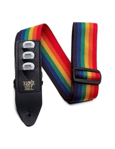 Ernie Ball 4188 Pickholder Strap Rainbow