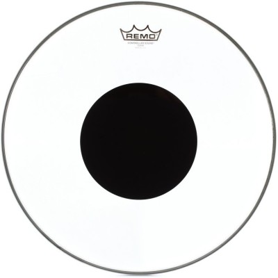 Remo CS-0316-10 Controlled Sound Top Black Dot Clear 16