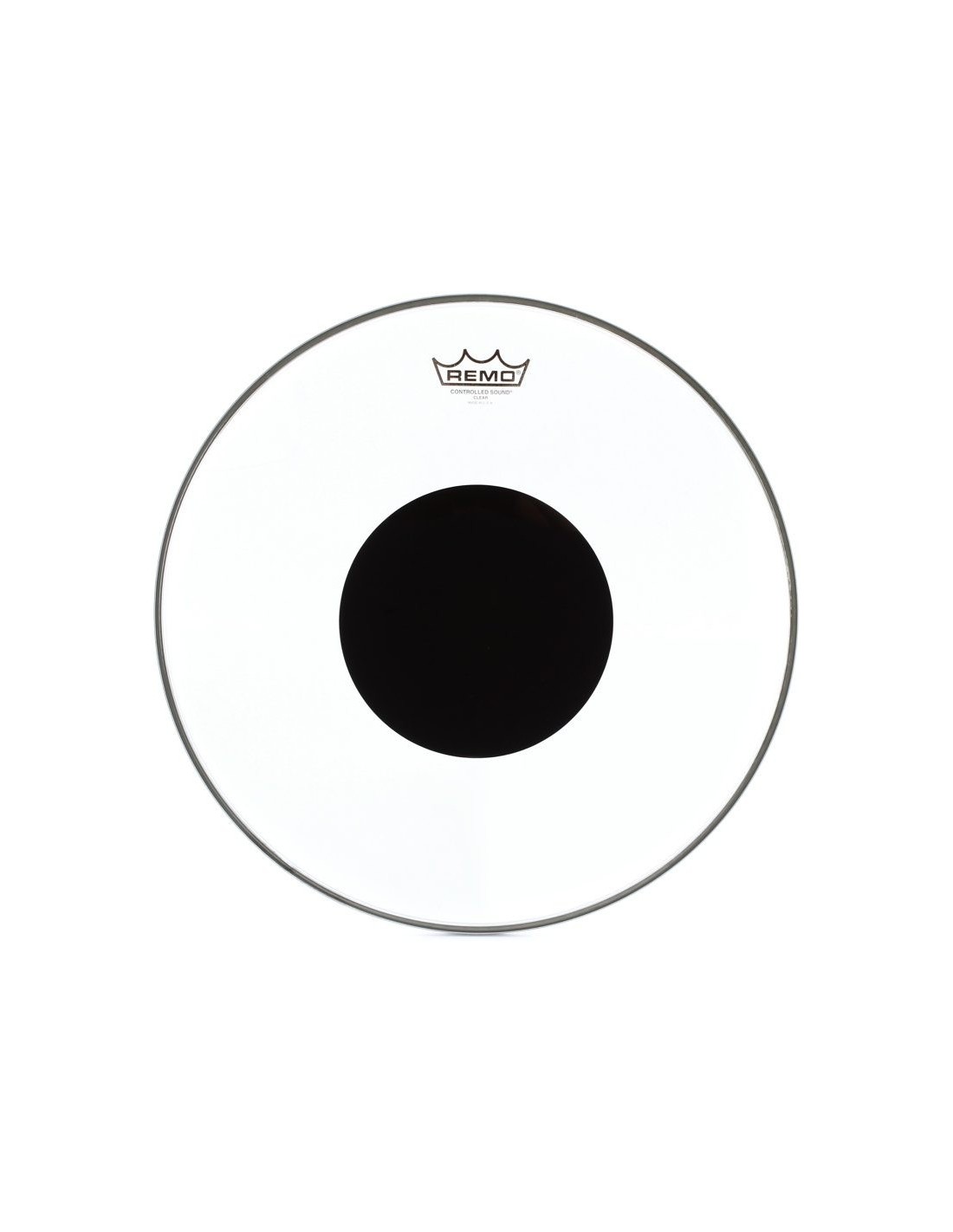 Remo CS-0316-10 Controlled Sound Top Black Dot Clear 16