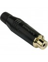 Conector RCA hembra Amphenol ACJR-BLK