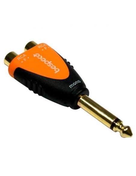 Bespeco SLAD365 Connettore jack mono maschio 2 RCA femmina