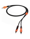 Câble stéréo mini jack RCA Bespeco SLYMSR180