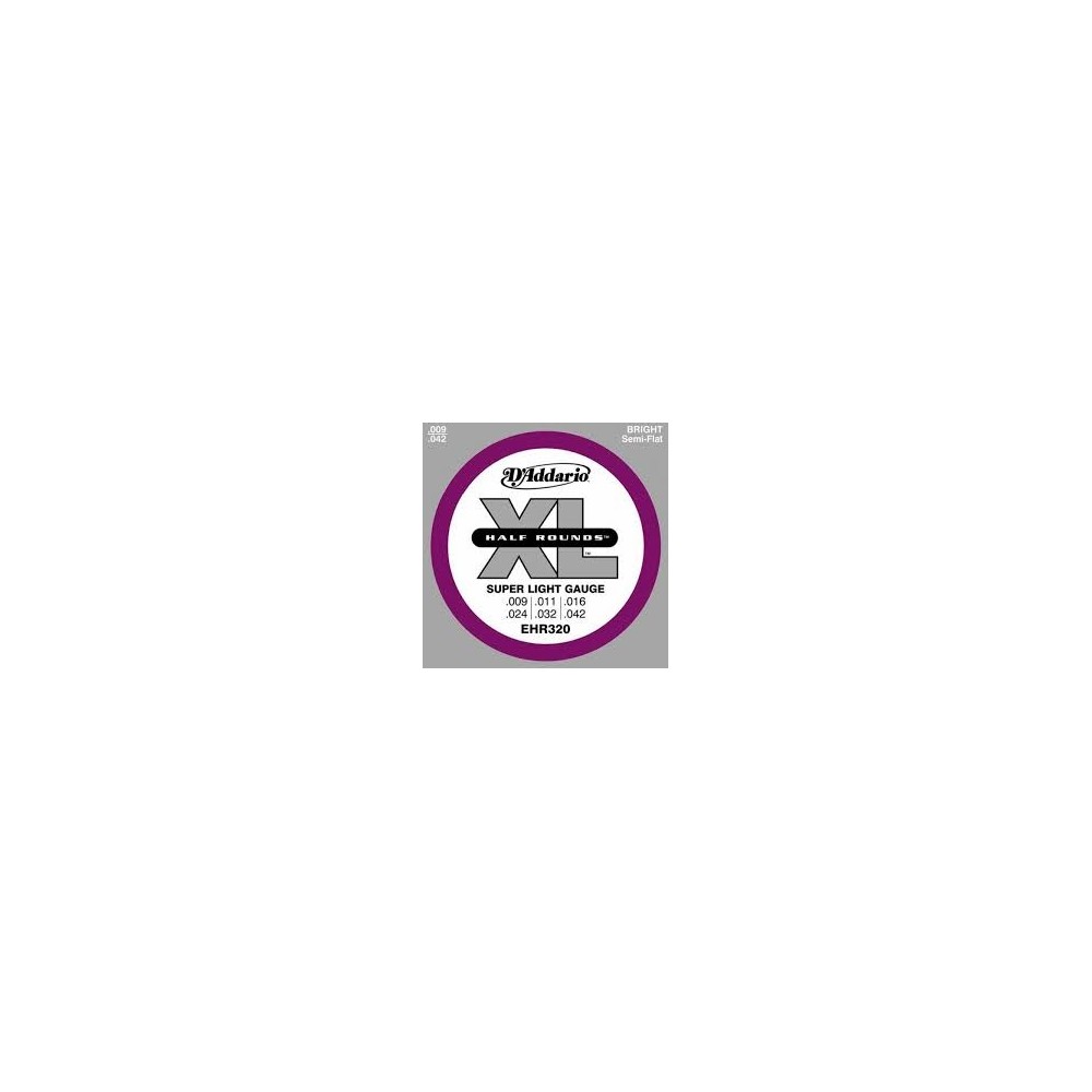 D'Addario Half Round EHR320 009-042